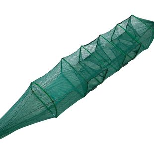 精品1米6节4门折叠黄鳝笼方格加厚虾笼鳝鱼笼抓龙虾地网笼泥鳅网