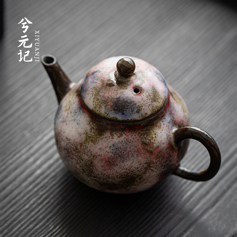 兮元记志野烧日式茶壶家用陶瓷防烫泡茶单壶高档功夫茶具2024新款