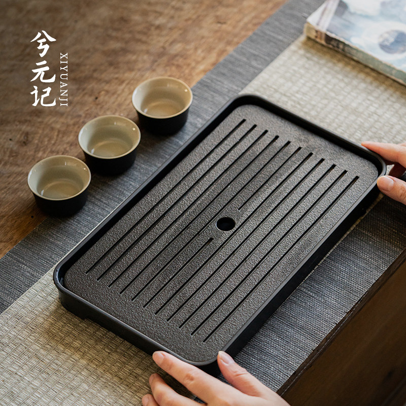 家用陶瓷茶盘轻奢现代简约茶托盘 储水式小型茶台 德化县产手工中