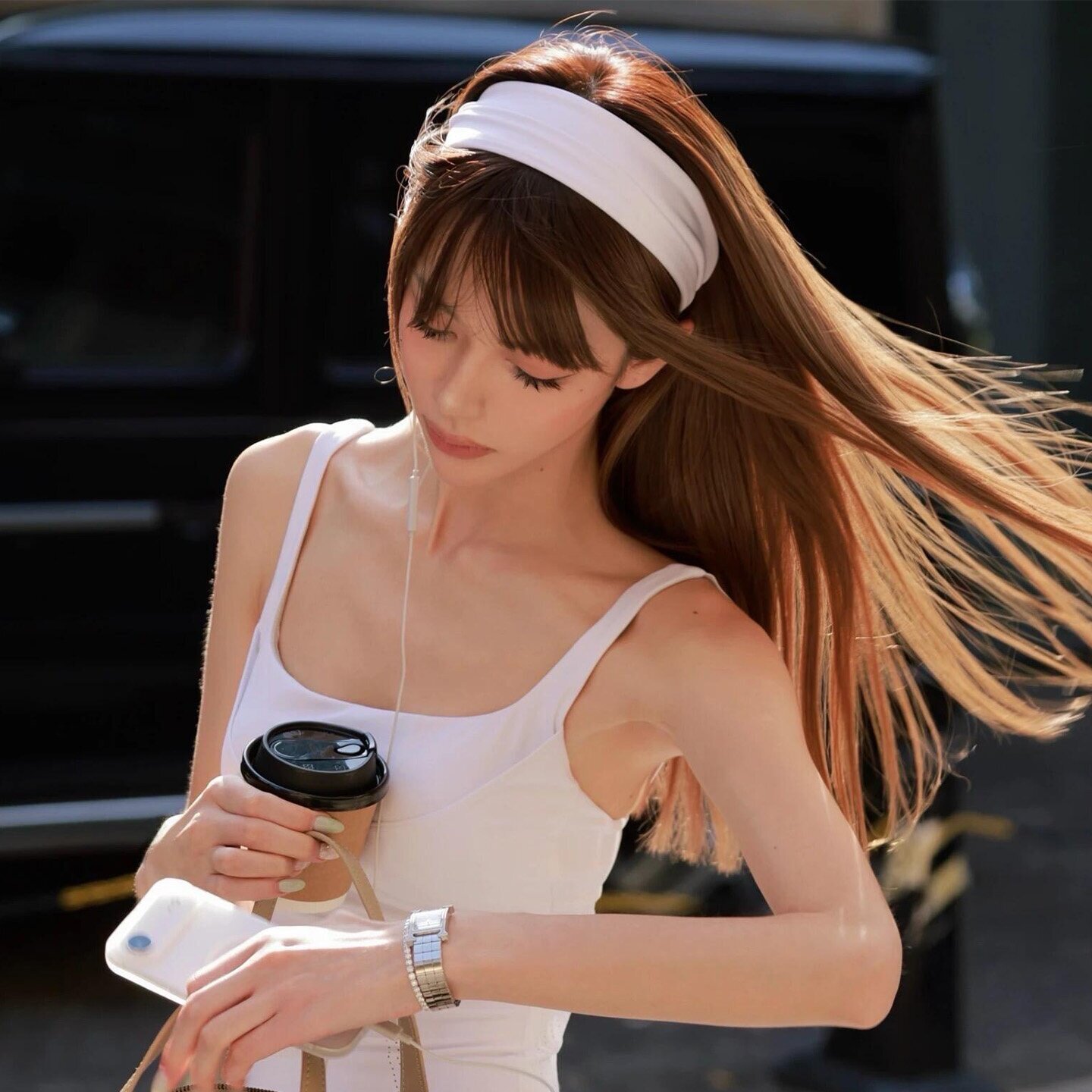 宽边运动发带女压发束发带