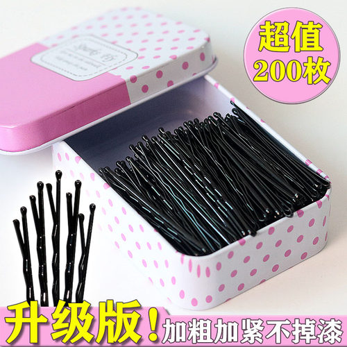 黑色一字夹女刘海夹碎发夹子头饰