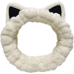 赵露思新款大头围发带加宽女款洗脸猫耳朵发箍可爱洗漱头箍女防滑