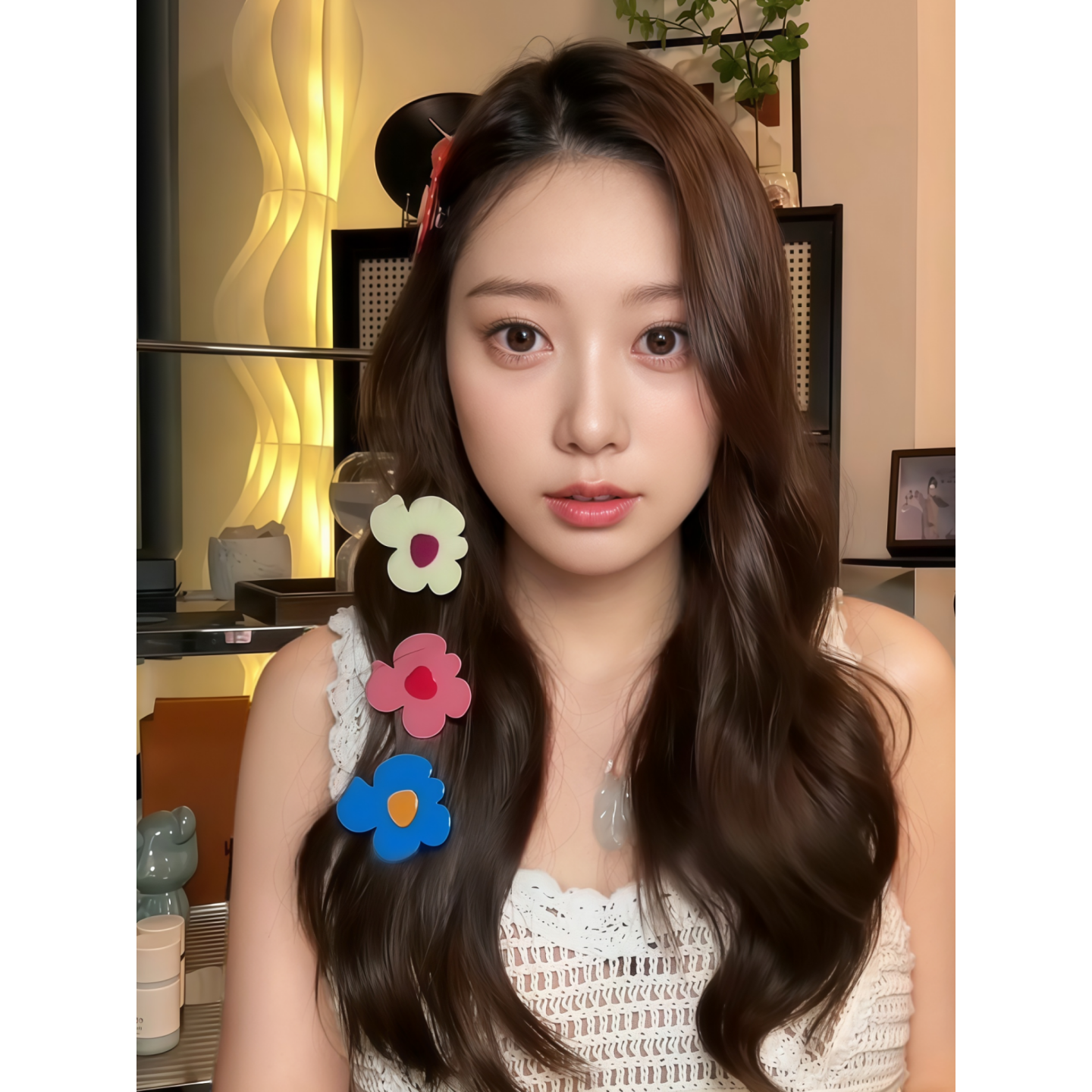 多巴胺糖果花朵彩色发夹发卡女2026新款甜美可爱侧边刘海夹子头饰