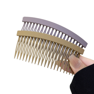 毛发碎发整理神器大号磨砂发梳插梳前额刘海发卡头发夹卡子头饰女