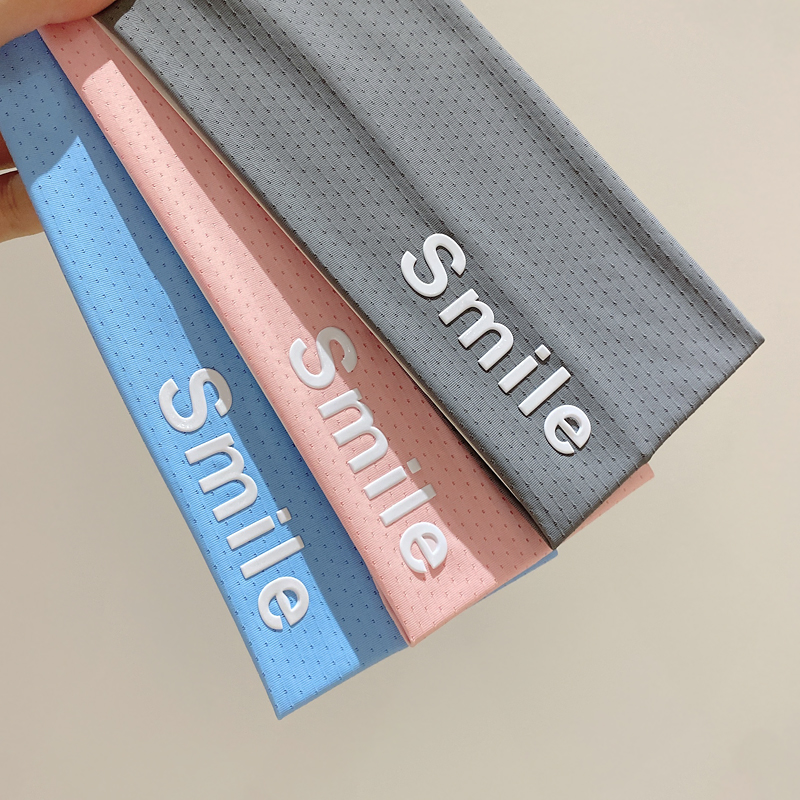 透气针织字母吸汗夏酷街头风发带