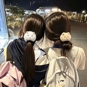 鼠饼发绳女头绳少皮筋学生头饰