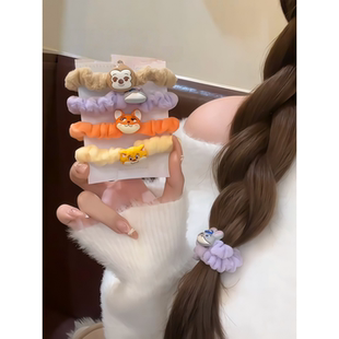 疯狂少女可爱城朱迪尼克小肠发圈女卡通甜美皮筋闺蜜发绳学生头饰