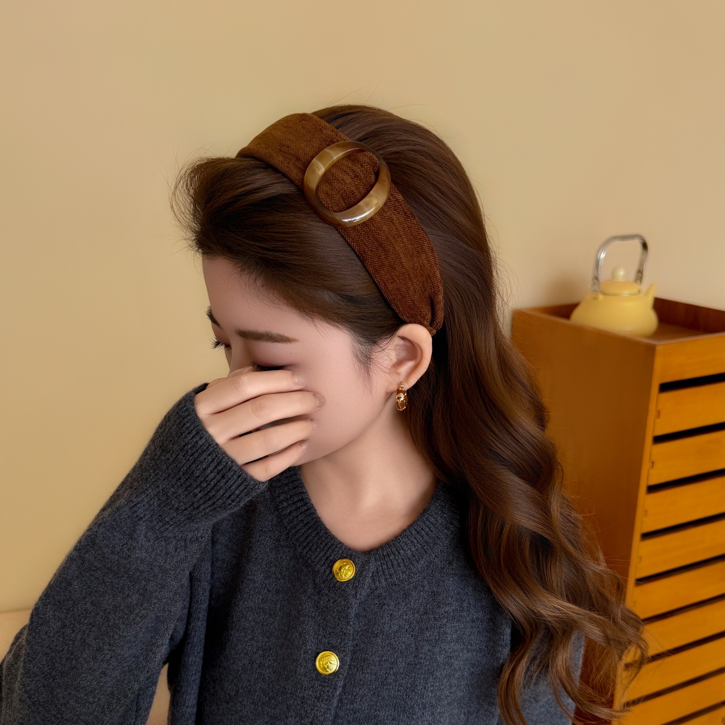 宽边高颅顶发箍女发带发卡发饰