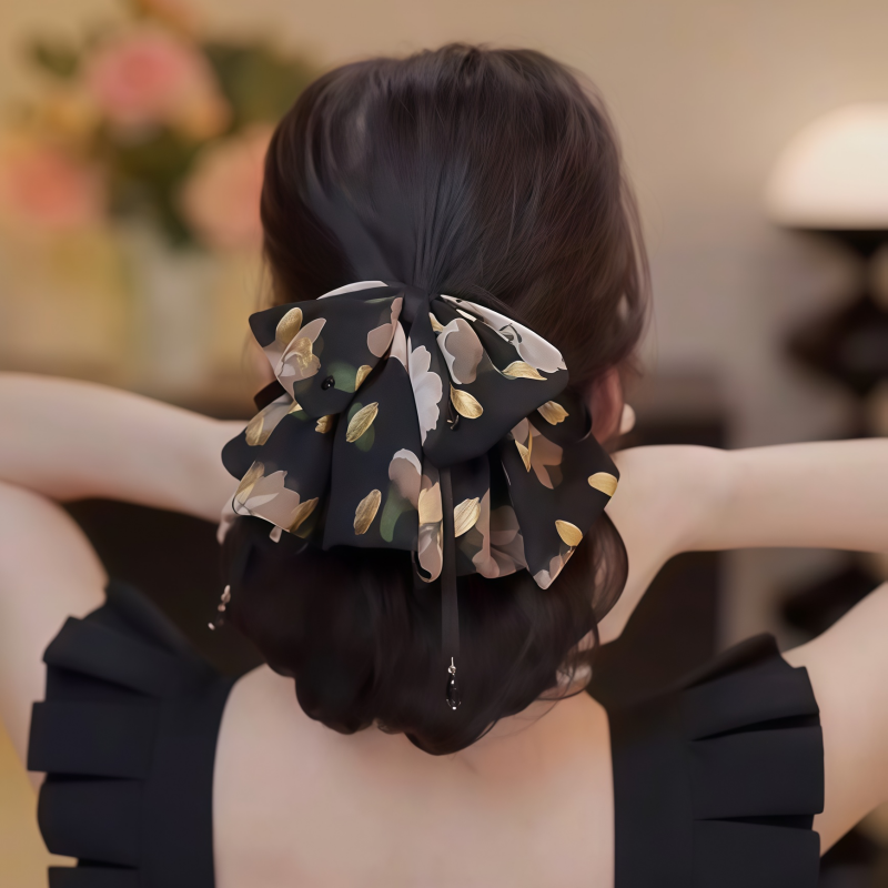 蝴蝶结抓夹女马尾夹子头饰