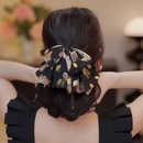 碎花蝴蝶结抓夹女2025新款 法式 高级感后脑勺发夹女马尾夹子头饰