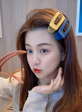 大号发夹女夹子刘海前额侧边发卡后脑勺抓夹一字夹头发头饰鸭嘴夹