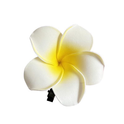 鸡蛋花耳边发夹2024新款高端花朵抓夹海边发饰边夹女侧边夹子头饰
