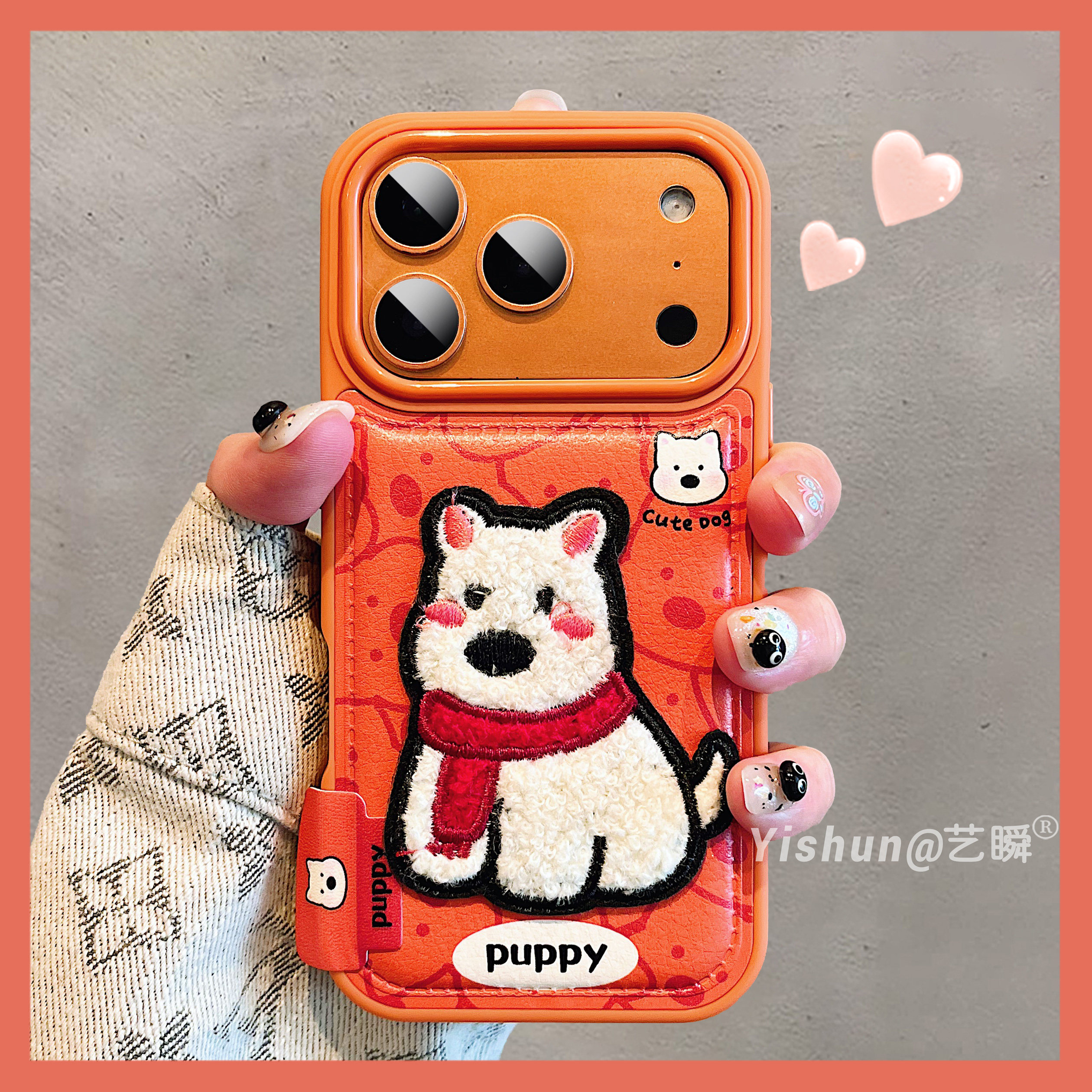 秋冬新款卡通可爱趣味西高地狗狗适用iPhone17ProMax手