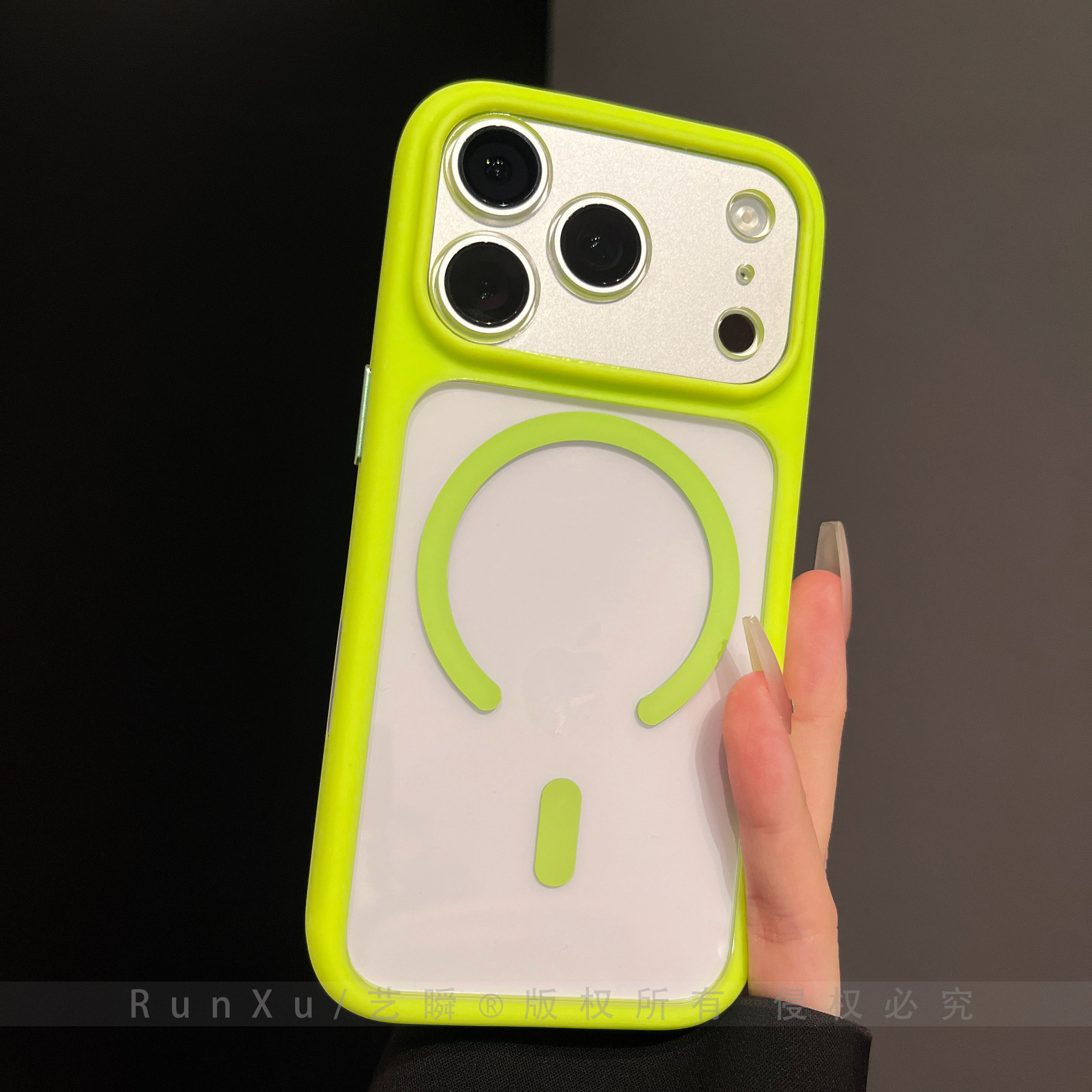 荧光绿适用苹果17ProMax手机壳磁吸苹果pro新款iphone16pro高透背板ip15全包防摔14简约情侣17pro按键保护套,3C数码配件,手机保护套/壳,淘宝优惠券,粉丝福利购,淘宝优惠卷