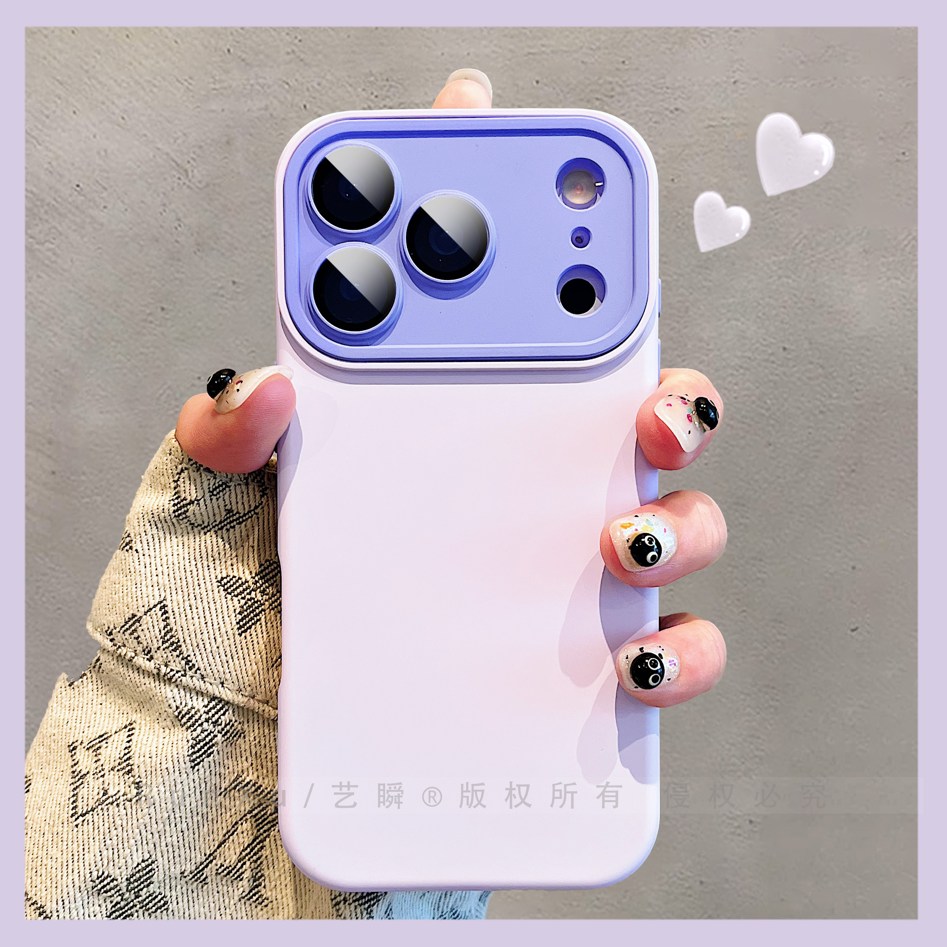 新款深浅紫撞色硅胶大视窗适用苹果17ProMax手机壳iPhone16pro镜头全包防摔14pm创意肤感15设计感ip13保护套