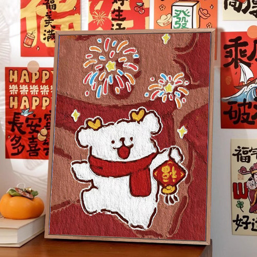 diy数字油画丙烯手绘画画礼物