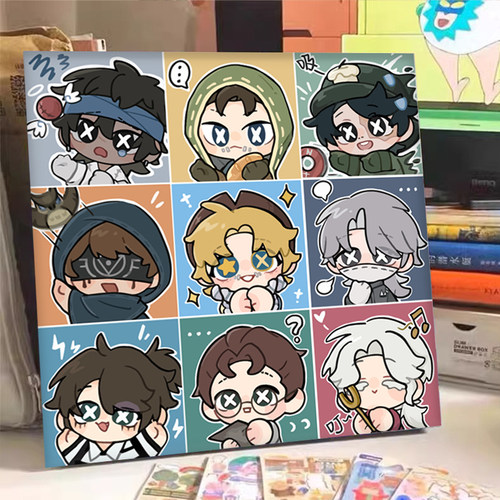 丙烯diy数字油画手绘画画油彩画