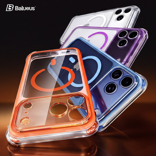 Balueus适用苹果17ProMax手机壳iPhone17Pro保护壳双层气囊防摔17透明磁吸相机按键镜头全包pm新款专用外壳女
