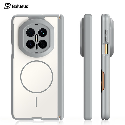 Balueus适用华为MateX7手机壳X7典藏版折叠屏保护套X6肤感撞色磨砂X5双屏中轴全包防摔磁吸X3精孔外壳男女新