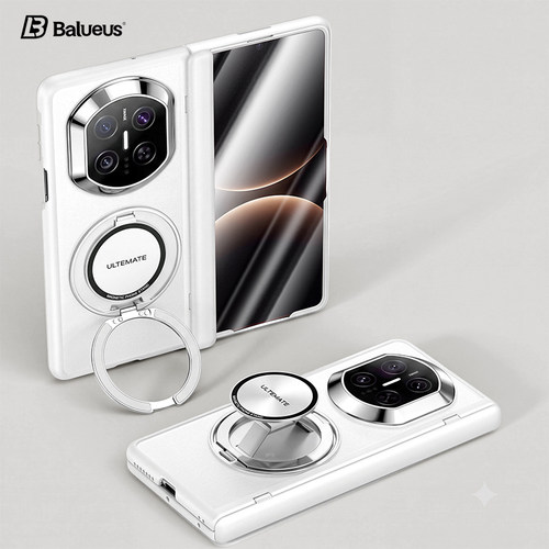 Balueus适用华为MateX7手机壳X7典藏版折叠屏保护套新款腕带支架X6磁吸磨砂X5壳膜一体X3中轴镜头全包外壳男