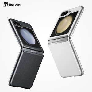 Balueus适用三星zflip5手机壳新款Galaxy Z Flip6折叠屏保护套高级真皮外壳w25全包防摔zfilp5商务w24女filp5