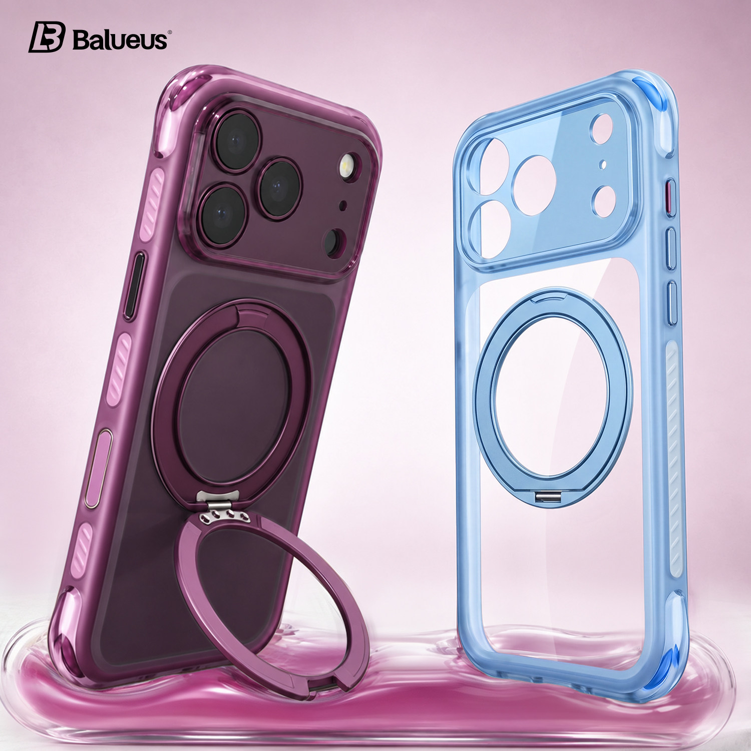 Balueus适用苹果18ProMax手机壳iPhone18Pro多巴胺磁吸气囊保护套17透明防摔带支架pm相机按键全包新款外壳女