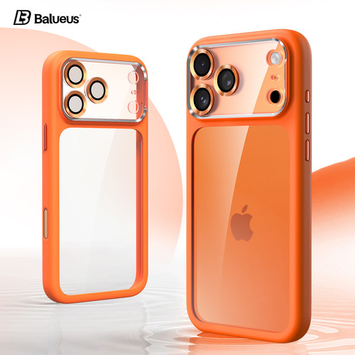 Balueus适用苹果17ProMax手机壳iPhone17Pro高端透明保护套17镜头全包防摔高级感超薄新品硅胶外壳2026新款男
