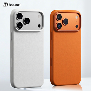 Balueus适用iPhone17Pro手机壳苹果17ProMax高端皮革保护套镜头全包防摔17超薄新品 女 高级感磁吸外壳2026新款