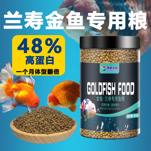 兰寿饲料高蛋白泰狮金鱼崔苗通用