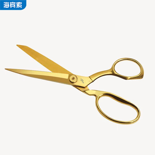 海宾索剪彩喜庆结婚金色剪刀