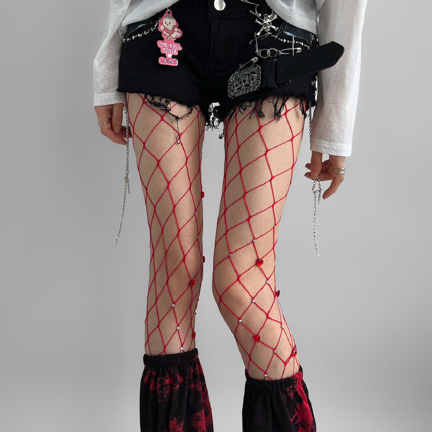 心动狙击~自带Bling特效的渔网袜