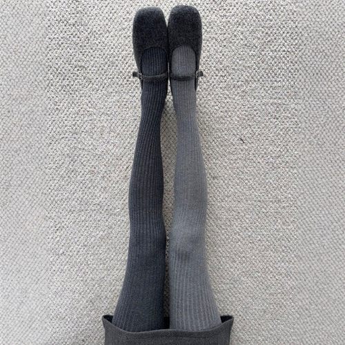 miu系细坑条打底裤真的好显瘦啊