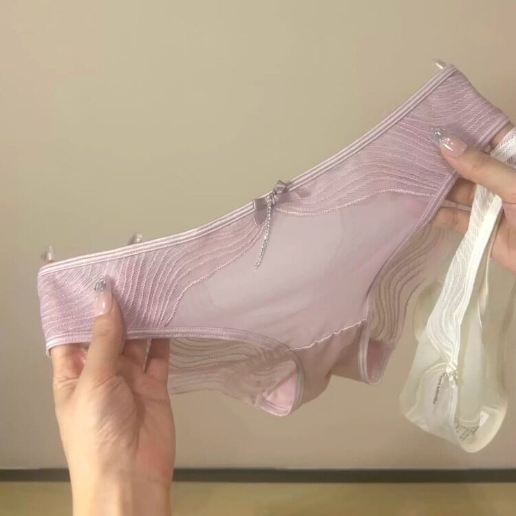 镂空网纱水钻流苏内裤真的美翻了