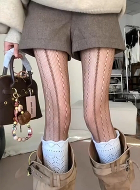 复古咖色系带我美出圈~镂空丝袜绝绝子！慵懒感~巴恩风时髦叠穿\