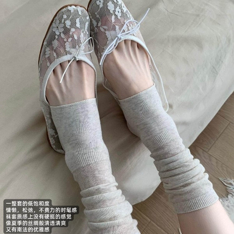 太慵懒松弛了！夏季质感长袜套女