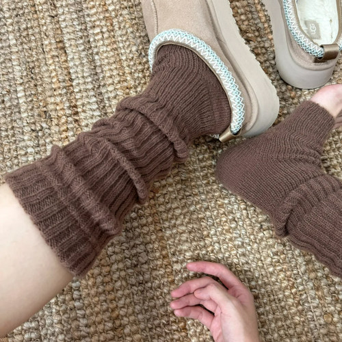 袜套冬加厚堆堆袜配勃肯鞋小腿袜