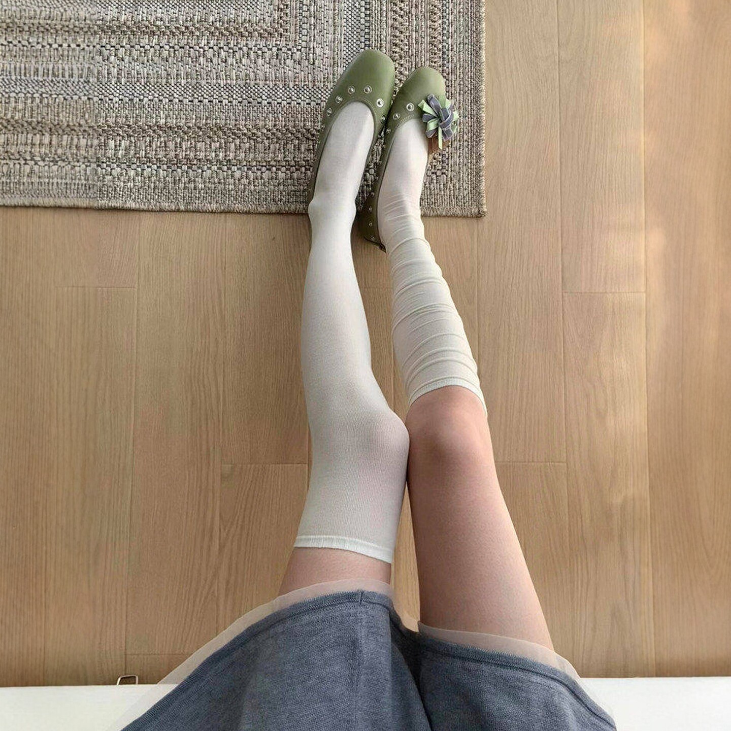 春夏过膝袜甜美防晒长袜超显腿细