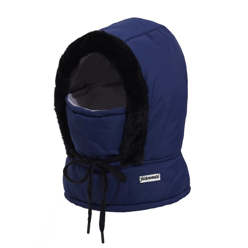 加绒加厚男女冬季骑行保暖防寒防风帽围脖一体雷锋帽实用礼品