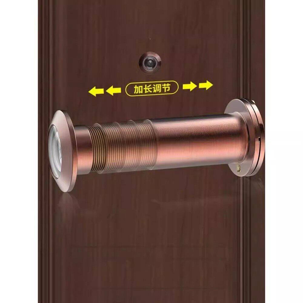 防盗门猫眼监控摄像头门铃二合一安全防护老式通用堵洞孔装置