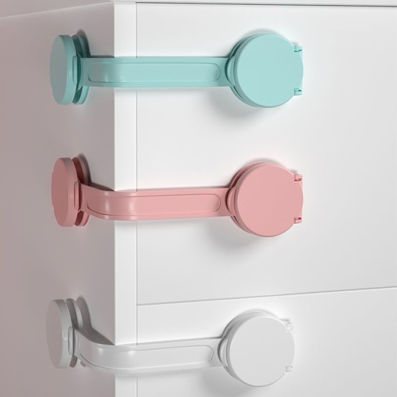 抽屉锁扣多功能儿童安全锁柜门防开防夹手宝宝冰箱锁实用防护