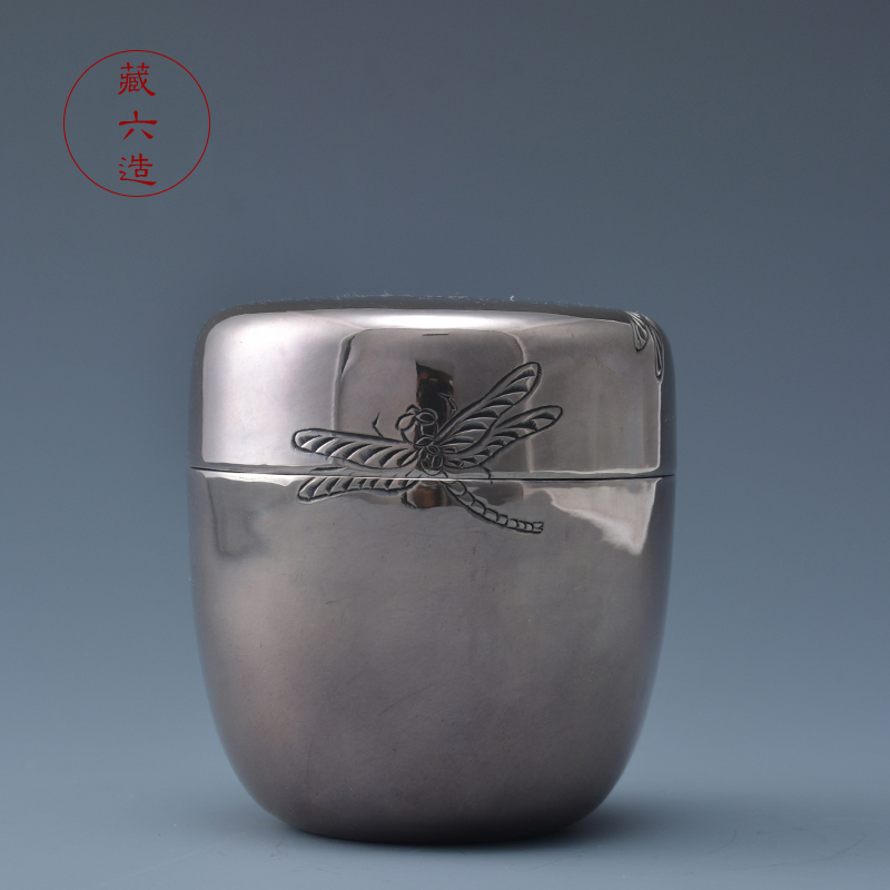 藏六造纯银999茶叶罐纯手工