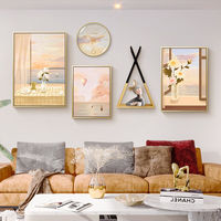 好久不见客厅装饰画现代简约沙发背景墙壁画创意组合抽象挂画整体