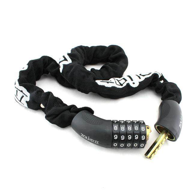 中立85602密码锁抗液压剪布套锁配摩托车锁玻璃门锁自行车链条锁