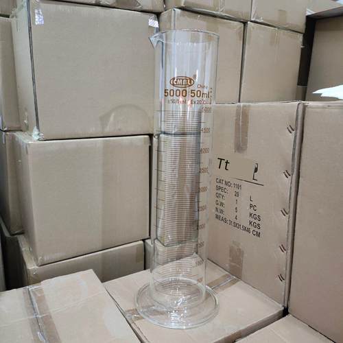 玻璃量筒5L5000Ml刻度量杯带校准证书高硼硅酸碱耐受性
