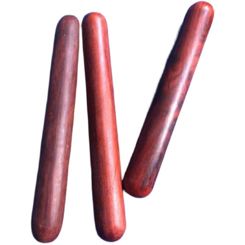 紫檀木 不一法师按摩棍推拿棍敲打木棒中医原始点保健棒十八