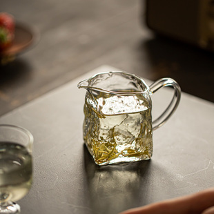 锤纹玻璃公道杯高硼硅加厚耐高温茶海泡茶匀杯分茶器高档2025新款