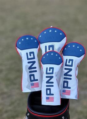 PING新款高尔夫球杆头套一号木推杆套球头保护帽套 男女士通用款