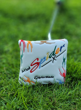 Spider红蜘蛛方形推杆套 高尔夫球杆套 杆头套保护套球头帽套GOLF