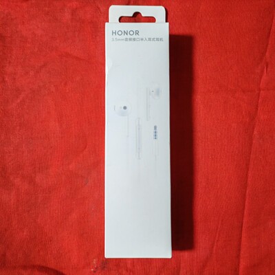 华为旗下荣耀AM115R半入耳式三线控通用3.5手机耳机盒装荣耀耳机