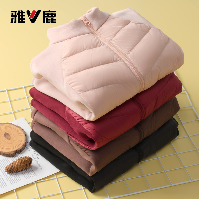 雅鹿新款亲子装儿童轻薄羽绒服